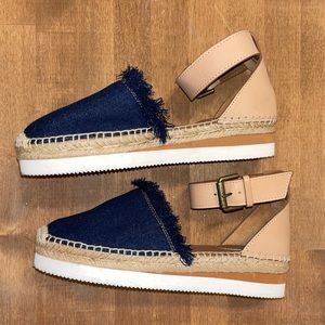See by Chloe ankle strap platform espadrilles